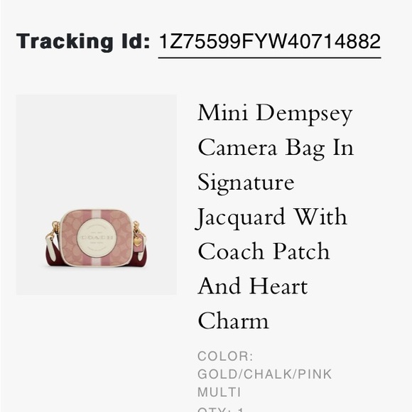 Coach Dempsey Camera bag in sig. Jacguard w/Coach patch&❤️ charm. - Picture 5 of 9